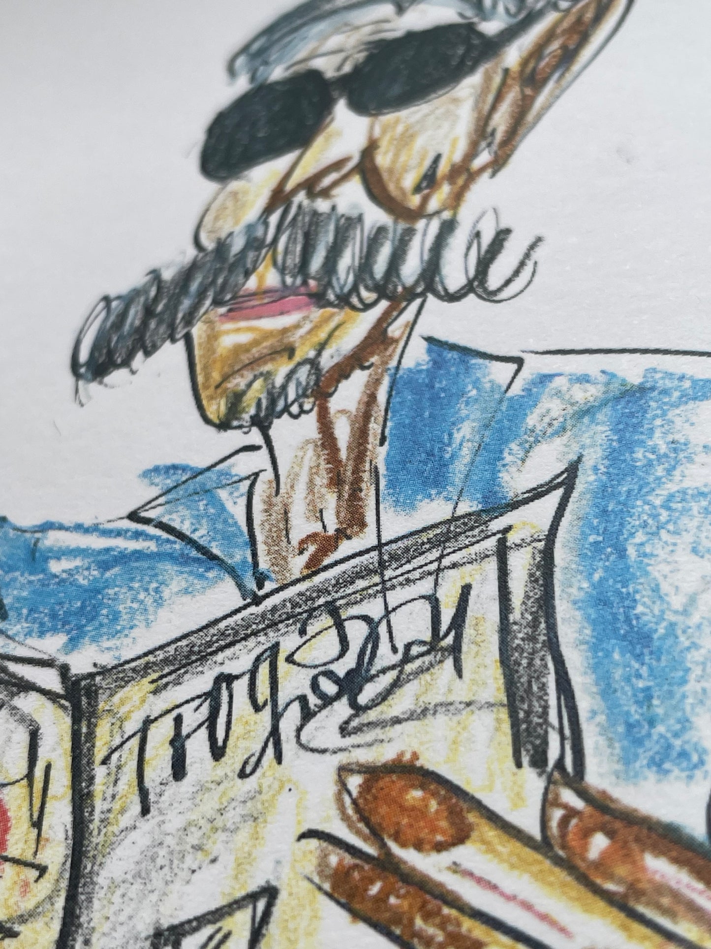 Postcard Reading guy
